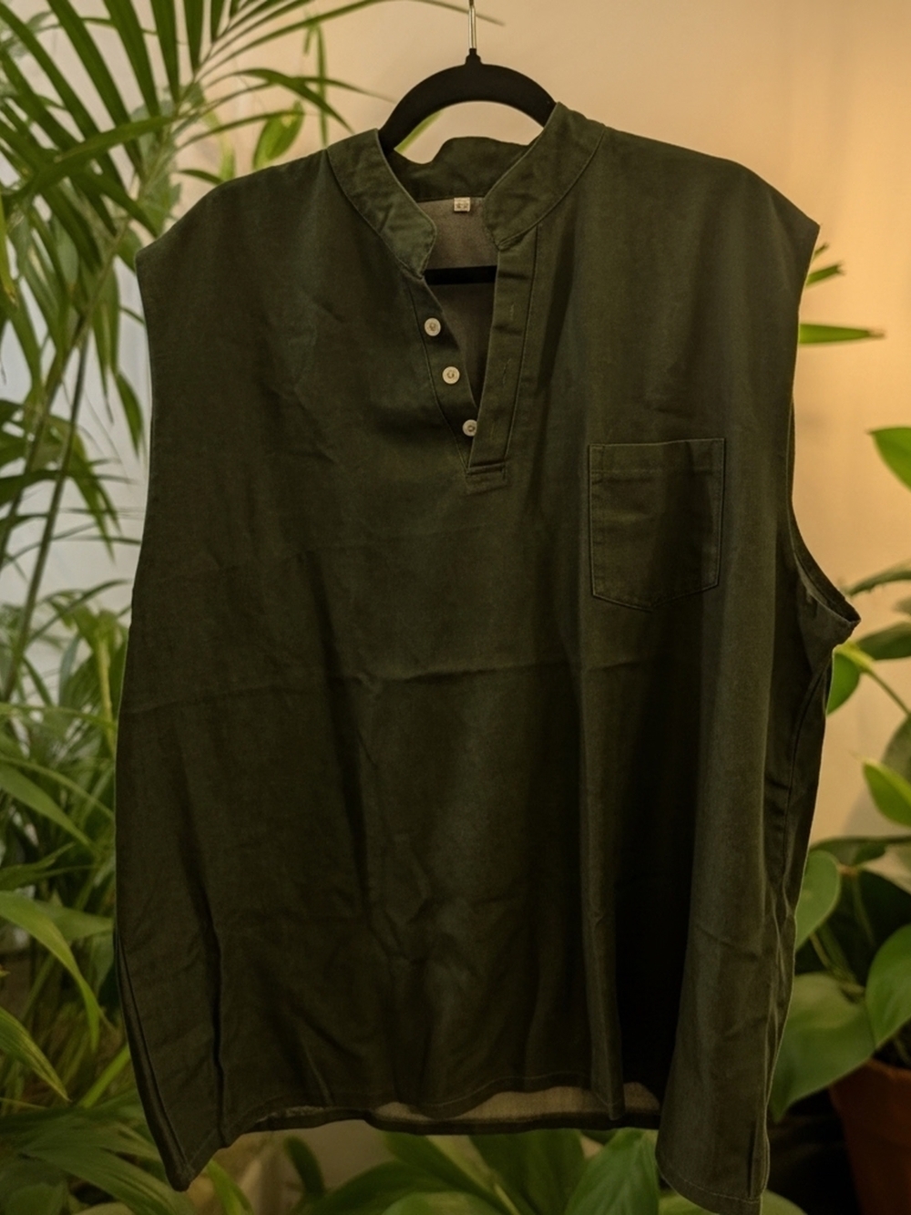 Army Green Tank Top in Deep  2XL